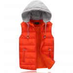 Meeste vest Soe kapuutsiga vestmantel naistele meestele paaridele Paksenema Varrukateta vest XXXXL hall