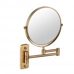 Ilma puurimiseta teleskoopiline seinale paigaldatav meigipeegel: K&otilde;rglahutusega kokkupandav vannitoa- v&otilde;i hotellipeegel koos kammiga. 5x Magnification, 8-inch, Drill-mounted