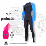 Unisex SLINX Kiiresti kuivav Lycra sukeldumiskost&uuml;&uuml;m: Kerge, Veekindel, &Uuml;hes t&uuml;kis meduusikaitse surfamiseks ja p&auml;ikesekaitseks. 2XL