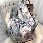 100% Ehtne Siidist Sallid Peakatted Naistele Tr&uuml;kitud Hangzhou Looduslik Siid Pikk Sall Suvine Luksuslik Disain Puhtast Siidist Foulard Femme 170x53cm white