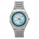 Citizen Zenshin 60 Super Titanium helesinise sihverplaadiga automaatne NK5020-58L 100M meeste k&auml;ekell helesinine v&auml;rv