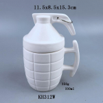 Moekas ja loominguline granaadi kruus 3D pommi keraamiline kohvitass granaadi veetass kingitus 301-400ml