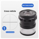 10X HD silindriline luup valgustusega, erinevate m&otilde;&otilde;teskaalade, kaasaskantava USB-laetava t&uuml;&uuml;biga, optiline luup Cross Scale（No light Type）