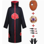 Uzumaki Akatsuki Cosplay Poisid T&uuml;drukud Uzumaki Jakk P&uuml;ksid Peapael Parukas rekvisiidid Lastevorm Kunai Halloweeni kost&uuml;&uuml;m S black