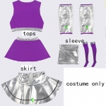 Starfire Cosplay Kost&uuml;&uuml;m Printsess Koriand'r Seelik Kleit Kindad Sokid Halloweeniks Anime Comic Con Starfire R&otilde;ivad S