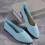 Uued naiste terava varbaga lamedad kingad &uuml;hev&auml;rvilised silmkoelised jalan&otilde;ud vabaaja hingavad balleti kingad naiste lamedad jalan&otilde;ud naiste kingad 39 j&auml;rve sinine v&auml;rv