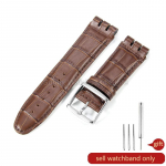 Swatch YOS440 449 447 Suurele Meeste Kellarihmale Hammasratta Kujuline N&otilde;gus-Kumer Liides Ehtne Nahk Kellatarvikud 23mm 23mm