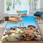 3D Prinditud J&auml;&auml;aja Voodipesukomplekt, Tekikott, Padi, Voodipesukomplekt, King, Queen, Twin Suurus, Poistele, T&uuml;drukutele, T&auml;iskasvanutele 140x210cm 2pcs