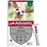ADVANTIX Koeralahendus Parasiidit&otilde;rje V&auml;ga V&auml;ike T&otilde;ug 1,5&ndash;4 kg 6 pipetti