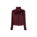 Adidas Logo Triip K&otilde;rge Kraega Lukuga Jakk Naistele &Uuml;ler&otilde;ivad Burgundiapunane IB7406 M