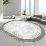 Ovaalne luksuslik elutoa vaip Kodu kaunistus Lihtne suur diivanilaud Vaibad Pestavad vaibad magamistuppa Voodi k&otilde;rvale P&otilde;randale Pehmed matid 100*160cm