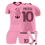 2425Inter Miami Kodu Jalgpalli kampsunid L&uuml;hikesed p&uuml;ksid Sokid Komplekt Uus hooaeg &Scaron;ortsid Sokid T&auml;iskasvanute Suurused Komplektid 28