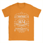 Vintage 1974 Piiratud V&auml;ljalase Valmistatud 1974 T-s&auml;rk meestele 100% puuvillast Vintage T-s&auml;rgid 50 aastat vana T-s&auml;rk Topid Pluss Suurus XL