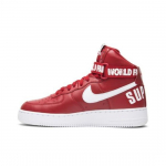 Nike Supreme x Air Force 1 High SP Punane 698696-610 Meeste stiil EU 43 valge