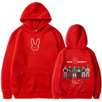 R&auml;ppar Bad Bunny Albumikate Hupparid Debi Tirar Mas Fotos DTMF Huppar Meeste Naiste R&otilde;ivad Mood Hip Hop &Uuml;lesuurusega Pulloverid S