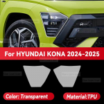 HYUNDAI KONA 2024 2025 Autole Esitulede L&auml;bipaistev TPU Kaitsekate Kile Esitulede Tooni V&auml;rvi Muutmine Transparent