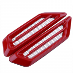 Auto 2tk V&auml;lis&otilde;hu sisselaskeava &otilde;&otilde;nes k&uuml;lgmine deflektor ventilatsiooni tiivakate v&otilde;re &otilde;hukanali kaunistus hai l&otilde;pusekujuline auto punane