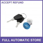 Cylinder Security Sitting Seat Lock w 2 Keys Set for Motorcycle Scooter