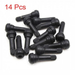 14Pcs Copper Wheel Rim Tubeless Vacuum Tire Valve Stem w Dust Cap for Car Auto