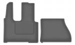 Dywaniki samochodowe welurowe grafitowe do: Mercedes Actros MP4 szeroka kabina (0)