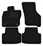 Dywaniki samochodowe welurowe czarne do: Cupra LEON KL 5D, sportstourer (33,5cm) (2020-2024)