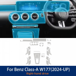 TPU kaitsekile salongi jaoks Mercedes Benz MB A-klass W177 2024 2025 Auto keskkonsool L&auml;bipaistev Kriimustusvastane Parandus right driver seat