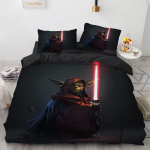 Multikas Yoda Voodipesukomplektid Anime Filmid Tekikoti Komplektid Tekikott Padjap&uuml;&uuml;r Kawaii Lapsed Poiss S&uuml;nnip&auml;evakingitused 135x200cm 2pcs
