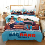 3D Prindi Suure Paugu Teooria Voodipesu Komplekt, Tekikott Tekk Voodikomplekt Tekikate Padjap&uuml;&uuml;r, Kuningas Kuninganna Twin Suurus Poisid T&uuml;drukud T&auml;iskasvanud AU Single 140x210cm