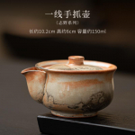 150ml Jaapani Zhino Kass K&auml;ega Haaratav Teekann K&auml;sitsi Valmistatud H&otilde;bedane Aare Pudel Poti Ahju Muutus Puuk&uuml;ttega Portselan Veekeetja Teekomplekt