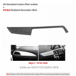 Betterhumz Konsooli Armatuurlaua Paneeli Kate Sisekate BMW 1. ja 2. seeriale F20 F21 F22 Valmistatud Alcantara Kleebisest Siseauto Tarvikud Carbon C RHD