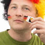 Peinture de visage - Drapeau de l'Allemagne - Noir, Rouge, Jaune - Facile &agrave; appliquer - Mixte - Adulte must