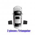 Magnetic Mesh Car Sunshades For Nissan Tiida C12 2011~2016 Sun Protection Heat ulation Side Window Privacy Shades Accessories 2pcs Small window