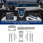 Auto Salongi Keskkonsool L&auml;bipaistev TPU Kaitsekile Kriimustusvastane Kile Porsche Cayenne 2024 SUV Coupe 3.0T 4.0T jaoks 3.0T LHD
