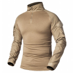 Meeste armee vormiriietus pikkade varrukatega lahingus&auml;rgid T&auml;ispuuvillane s&otilde;jaline taktikaline T-s&auml;rk 5XL armee roheline v&auml;rv