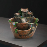 er, Flower Pot Micro Landscape Flowerpot for Bonsai oranž