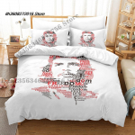 Uus Che Guevara Voodipesukomplekt &Uuml;he Twini T&auml;is Kuninganna Kuninga Suurusega Voodikomplekt T&auml;iskasvanu Laste Magamistuba Tekikatted Komplektid 3D Prinditud Anime Voodi EU Single(135*200cm)3pcs