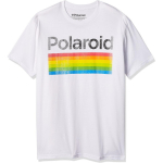 Polaroid meeste Klassikalise logoga Vintaažistiilis V&auml;rviline T-s&auml;rk S valge