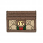 Gucci GG Supreme Ophidia suur kaardihoidja Beež/Eebenipuu Unisex Kotid Pruun 523159-96IWG-8745 Box(Basic Set+Box)