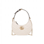 Gucci GG Marmont poolkuu kujuline minikott Mystic White Naistele &Uuml;lemine k&auml;epide 699514-DTDHT-9022 Regular Edition,Basic Set (Bag+Dust Bag)
