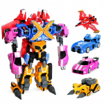 5 &Uuml;HEKS 1/4 &Uuml;HEKS 1 Mini Force Muunduv Robot Autoks M&auml;nguasjad Tegevuskujud MiniForce X Simulatsioon Lennuk Muunduv Auto m&auml;nguasi