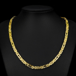 6mm Raske 18K Kuldne V&auml;rv Roostevabast Terasest B&uuml;tsantsi Kett Kaelakee Meeste Naiste Punk Rock Hiphop Must Biker Rattur Choker Ehted 60cm black