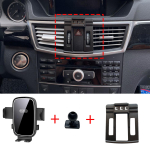 Autos&otilde;iduki mobiiltelefoni hoidja Mercedes Benz E-klassi E200 E300 W212 2010 2011 2012 jaoks GPS-i kinnitus Navigatsioonialus Autotarvikud gray