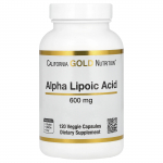California Gold Nutrition, Alfa-lipoehape, 600 mg, 120 k&ouml;&ouml;giviljakapslit