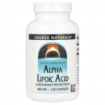 Source Naturals, Alfa-lipoehape, 600 mg, 120 kapslit
