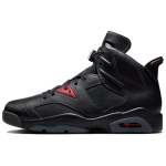 Jordan Air Jordan 6 Slip Resistant Abrasion Resistant Mid top Vintage Basketball Shoes Unisex Black II6558-001 43