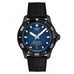 TISSOT Automaatne Mehaaniline Liikumine 300 meetrit Veekindlus Unisex Kell 40mm Sinine Ketas Kummirihm T120.807.37.041.00 Blue Dial