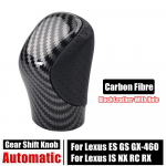 Auto Nahast K&auml;igukangi K&auml;epide Automaatne K&auml;igukasti Nupp Lexus ES GS450H GX-460 IS300 NX-300H RC300 RX350 2015- jaoks Carbon-With Hole