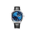 CITIZEN automaatse mehaanilise mehhanismiga nahkrihmaga meeste k&auml;ekell NY4050-03L sinine sihverplaat Blue Dial