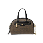 Michael Kors Williamsburg Klassikaline Logo Kett T&otilde;mblukuga Sulgemine Nahast &Auml;&auml;ris Kestkott Mini Naiste &Otilde;lakotid Pruun Must 32F3G6WC0B-2137 Basic Set (Bag+Dust Bag)