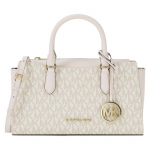 Michael Kors MK Arden Monogram Crossbody kunstnahast k&auml;ekott V&auml;ikesed naiste k&auml;ekotid Vanillivalge Kreem 35S6G4XM1B-278 Basic Set (Bag+Dust Bag)